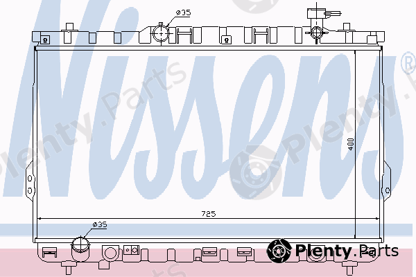  NISSENS part 67029 Radiator, engine cooling