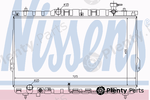  NISSENS part 67030 Radiator, engine cooling