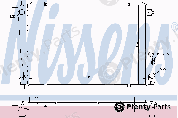  NISSENS part 67039 Radiator, engine cooling
