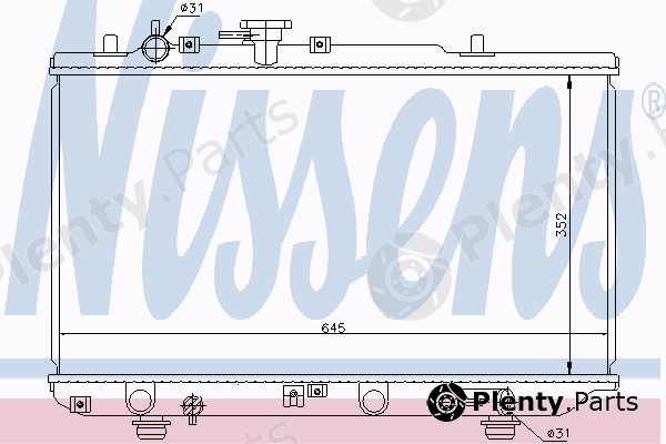  NISSENS part 66633 Radiator, engine cooling