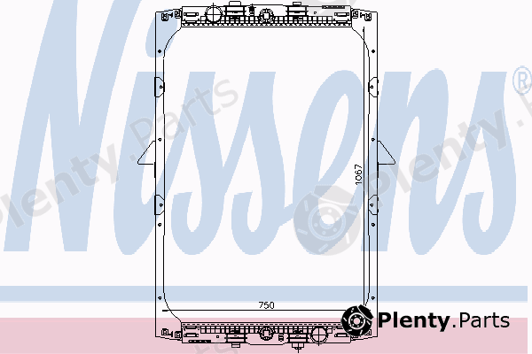  NISSENS part 61428 Radiator, engine cooling