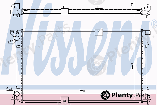  NISSENS part 63818A Radiator, engine cooling