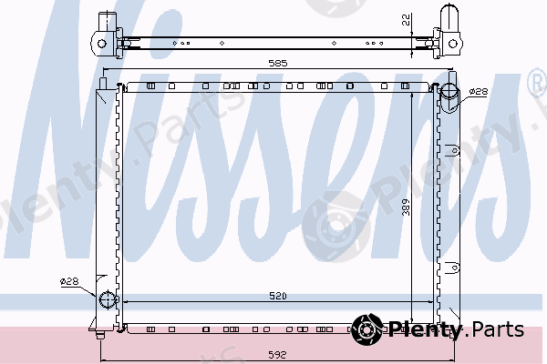  NISSENS part 64307A Radiator, engine cooling