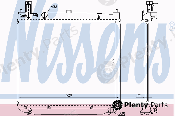  NISSENS part 64649A Radiator, engine cooling