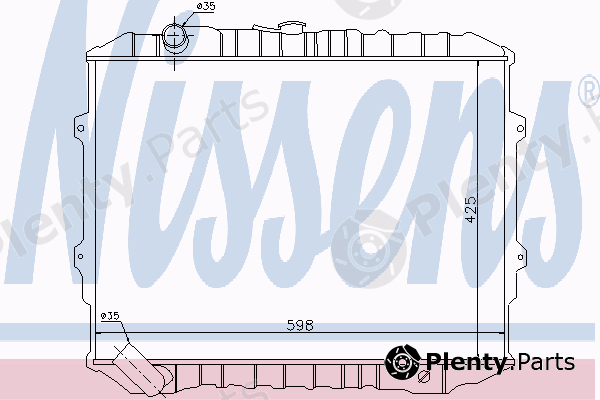  NISSENS part 62884 Radiator, engine cooling