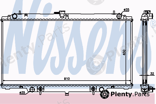  NISSENS part 67354A Radiator, engine cooling