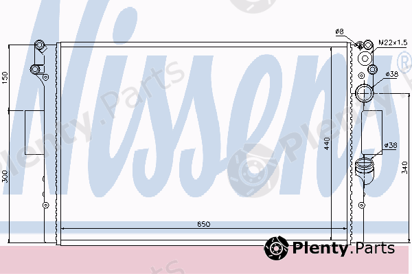  NISSENS part 61985 Radiator, engine cooling