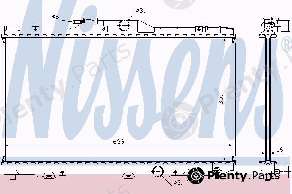  NISSENS part 64656A Radiator, engine cooling