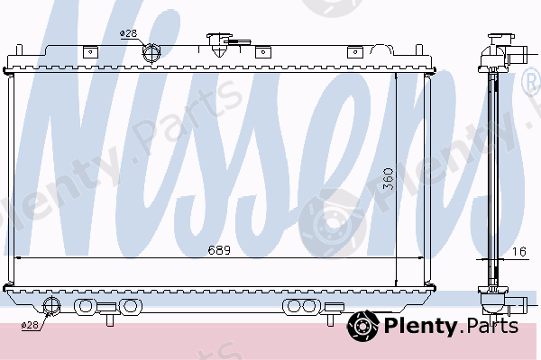  NISSENS part 67344A Radiator, engine cooling