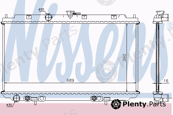  NISSENS part 67347A Radiator, engine cooling