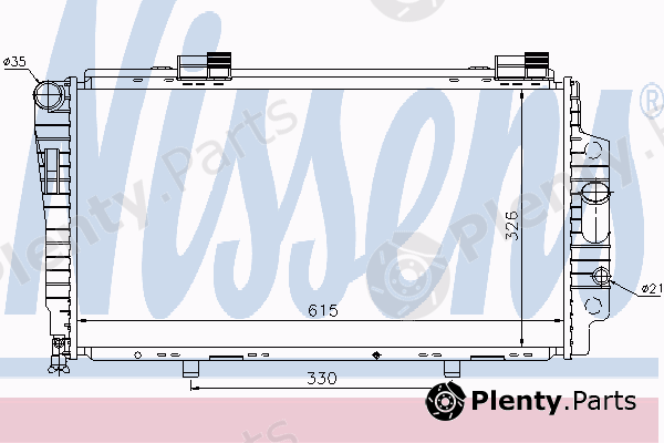  NISSENS part 62522 Radiator, engine cooling