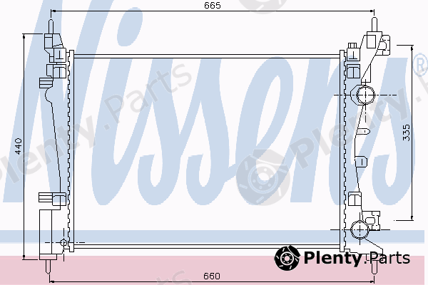  NISSENS part 61918 Radiator, engine cooling