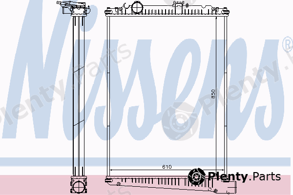  NISSENS part 614410 Radiator, engine cooling