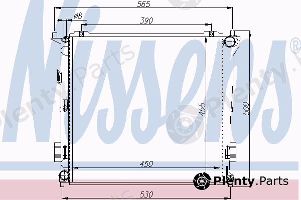  NISSENS part 66678 Radiator, engine cooling