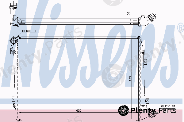  NISSENS part 65291A Radiator, engine cooling
