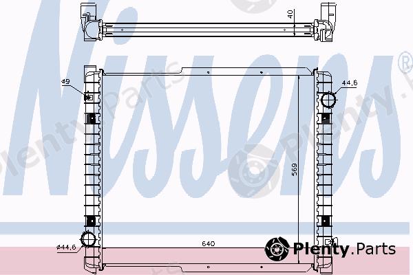  NISSENS part 63332 Radiator, engine cooling
