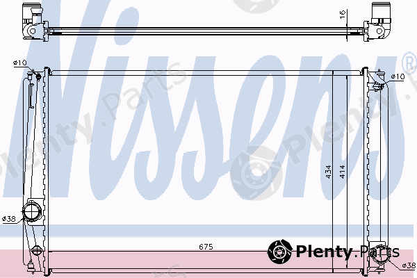  NISSENS part 64678A Radiator, engine cooling