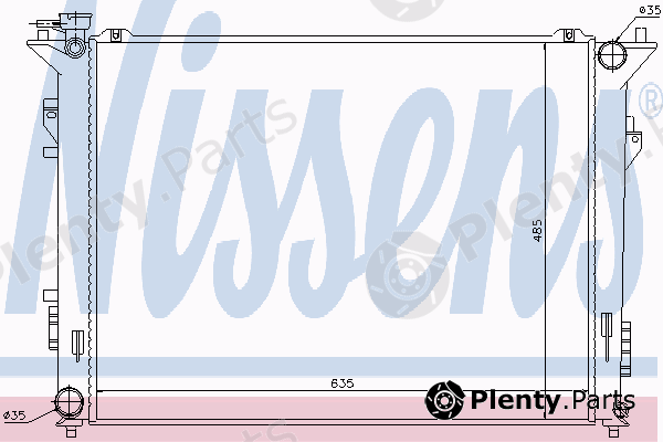  NISSENS part 66998 Radiator, engine cooling