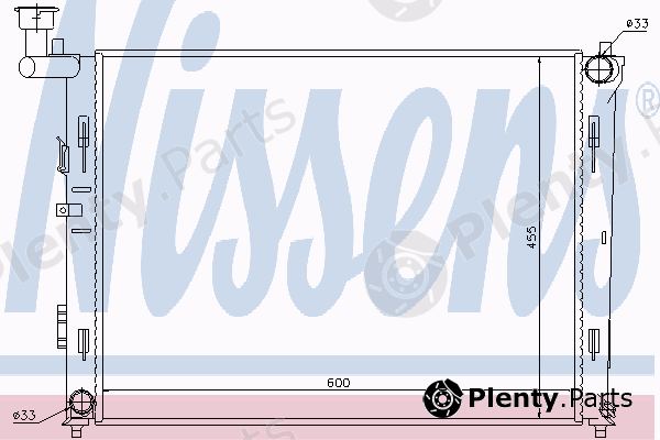  NISSENS part 67075 Radiator, engine cooling
