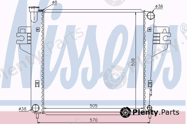  NISSENS part 69212 Radiator, engine cooling