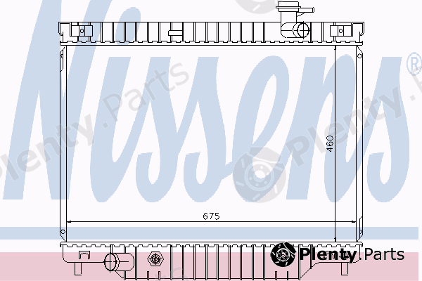  NISSENS part 69211 Radiator, engine cooling