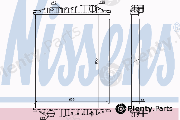  NISSENS part 69600A Radiator, engine cooling