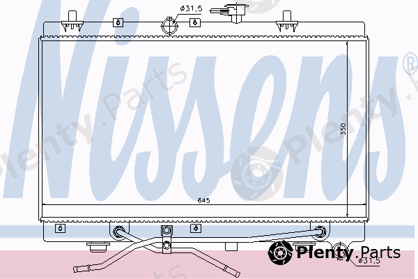  NISSENS part 66663 Radiator, engine cooling