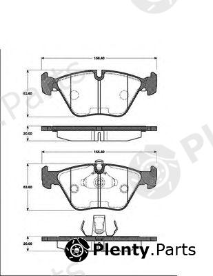  NK part 221519 Brake Pad Set, disc brake