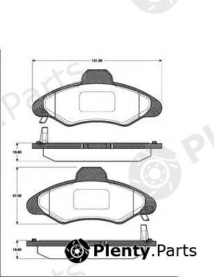 NK part 222549 Brake Pad Set, disc brake