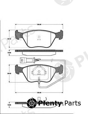  NK part 222552 Brake Pad Set, disc brake
