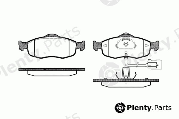  ROADHOUSE part 2432.02 (243202) Brake Pad Set, disc brake