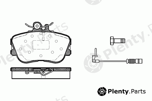  ROADHOUSE part 2445.02 (244502) Brake Pad Set, disc brake