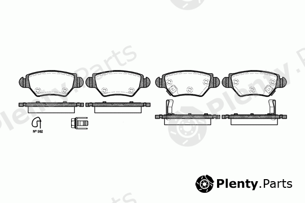  ROADHOUSE part 2685.22 (268522) Brake Pad Set, disc brake