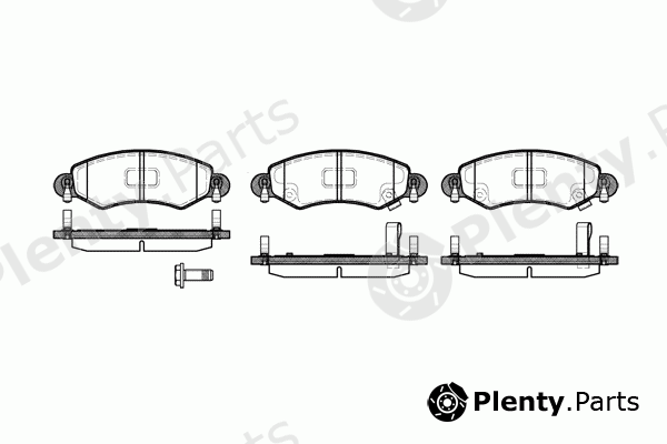  ROADHOUSE part 2702.12 (270212) Brake Pad Set, disc brake