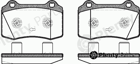  ROADHOUSE part 2434.58 (243458) Brake Pad Set, disc brake