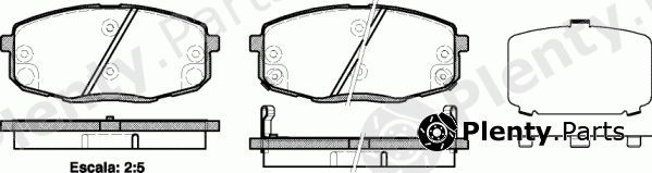  REMSA part 1038.12 (103812) Brake Pad Set, disc brake
