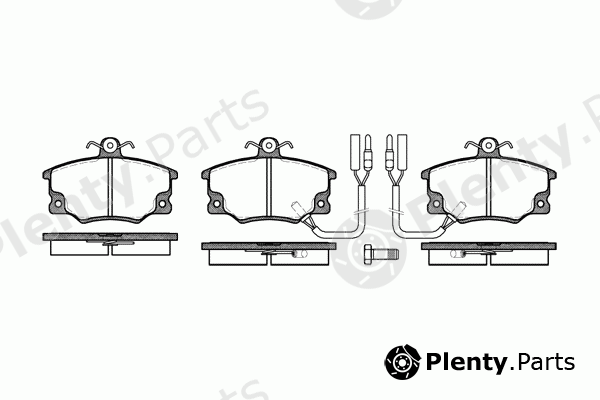  REMSA part 0146.22 (014622) Brake Pad Set, disc brake