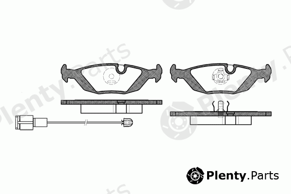  REMSA part 0155.02 (015502) Brake Pad Set, disc brake