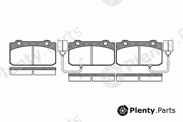  REMSA part 0210.02 (021002) Brake Pad Set, disc brake