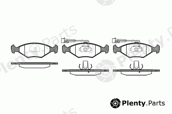  REMSA part 0281.42 (028142) Brake Pad Set, disc brake