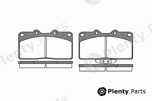  REMSA part 0355.02 (035502) Brake Pad Set, disc brake