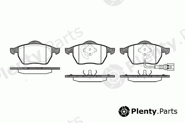  REMSA part 0390.41 (039041) Brake Pad Set, disc brake