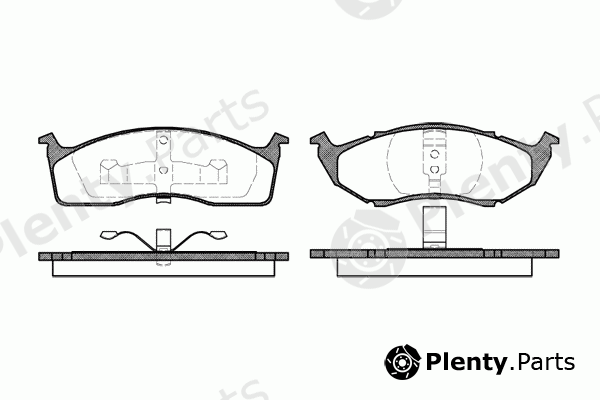  REMSA part 0447.00 (044700) Brake Pad Set, disc brake