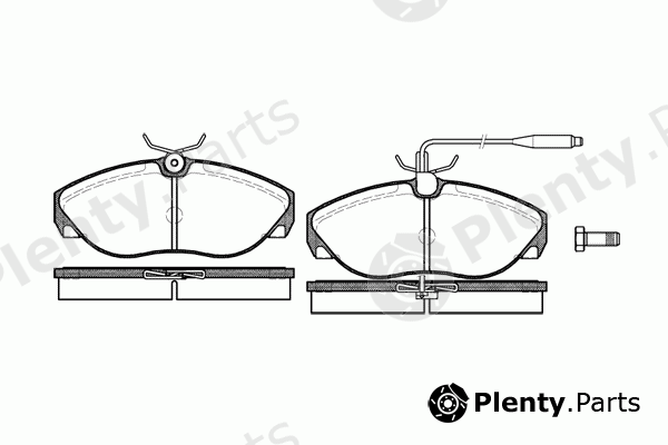  REMSA part 0486.02 (048602) Brake Pad Set, disc brake