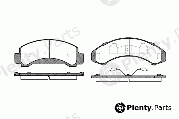  REMSA part 0550.00 (055000) Brake Pad Set, disc brake