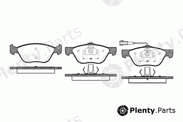  REMSA part 0589.21 (058921) Brake Pad Set, disc brake