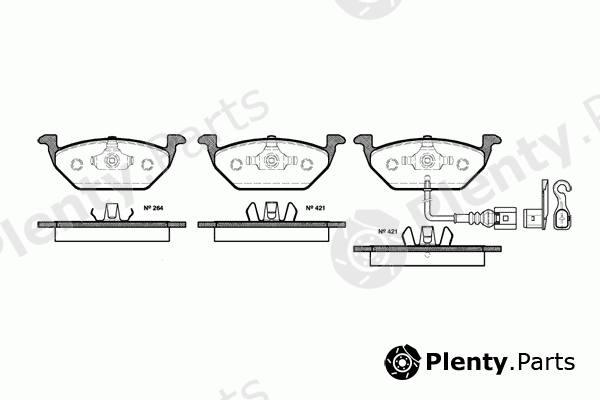  REMSA part 0633.21 (063321) Brake Pad Set, disc brake