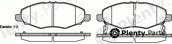  REMSA part 1235.02 (123502) Brake Pad Set, disc brake