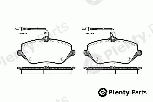  REMSA part 1101.04 (110104) Brake Pad Set, disc brake