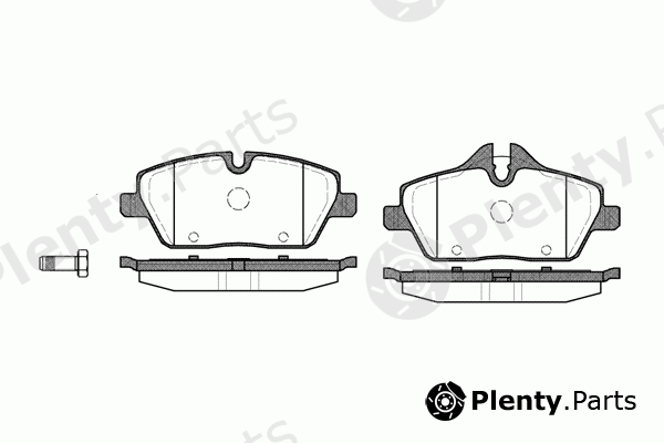  REMSA part 1131.00 (113100) Brake Pad Set, disc brake